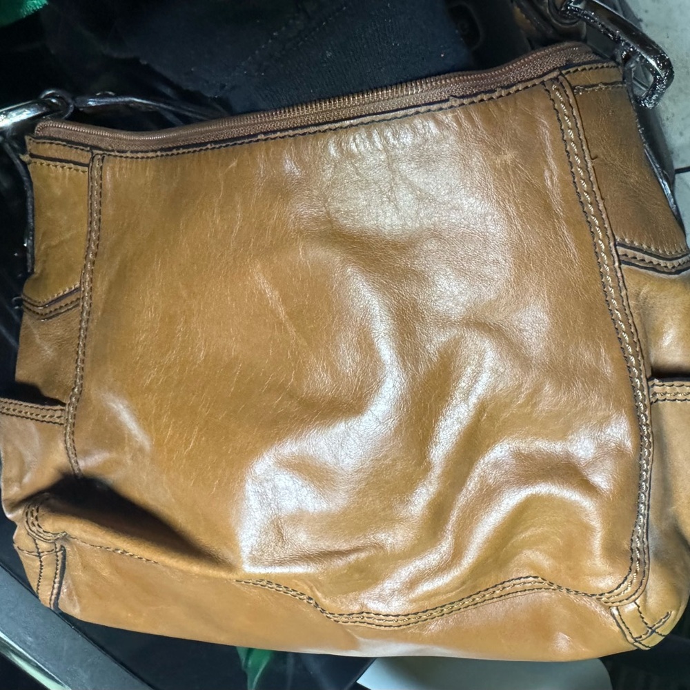 Fossil Tan Leather Handbag